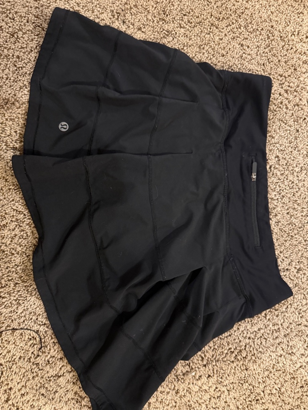 lululemon Rival Black 15” Athletic Skort